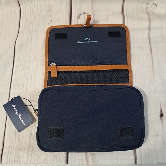 Tommy Bahama Canvas Toiletry Travel Bag No Bottle No Comb - Picture 2 of 6